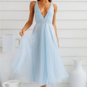 Hello Molly Summer Cinderella Midi dress blue